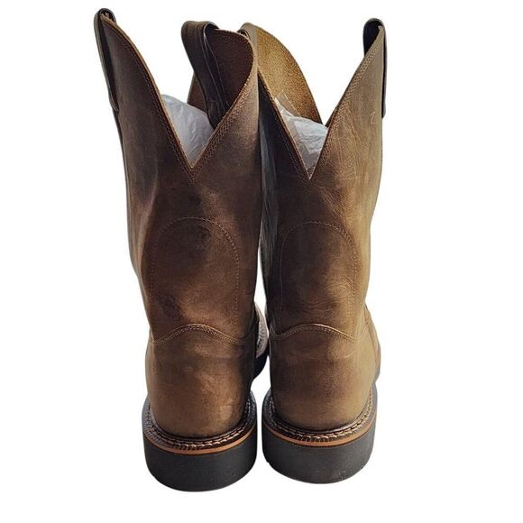 NWOB JUSTIN WORK Men's Blueprint Soft Toe Pull On Work Boot - 4440 Size 13D - Picture 4 of 9